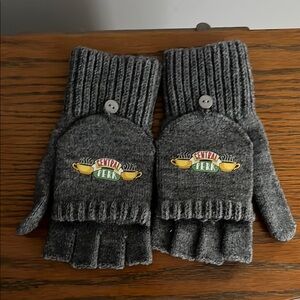 FRIENDS Gray Convertible Fingerless Gloves
